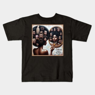 Celebrate Every Texture Melanin Kids T-Shirt